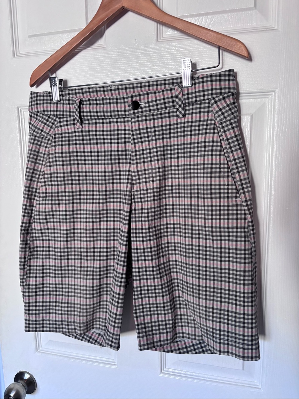 Lululemon Commission Kahuna Plaid Chino Shorts Size 34